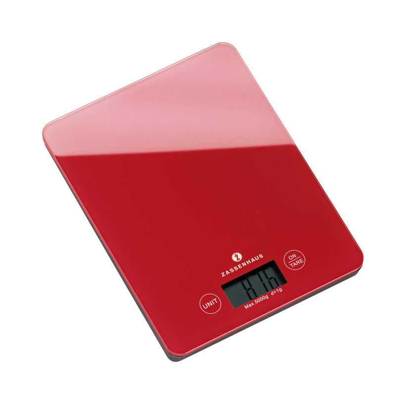 Bilancia da cucina digitale Zassenhaus Balance Rossa