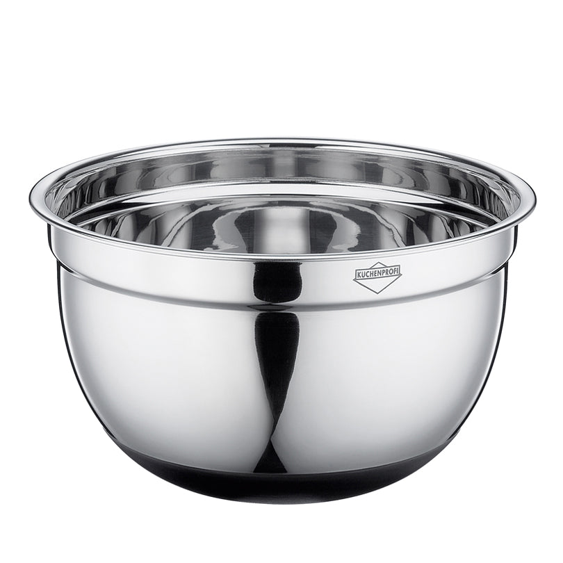 Ciotola inox antiscivolo bastardella Kuchenprofi cm.28 lt.7,0