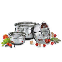 Carica l&#39;immagine nel visualizzatore di Gallery, Ciotola inox antiscivolo bastardella Kuchenprofi cm.28 lt.7,0
