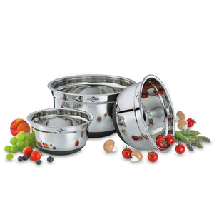 Ciotola inox antiscivolo bastardella Kuchenprofi cm.28 lt.7,0