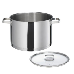 Casseruola acciaio inox con coperchio in vetro Ø26 lt.9,5 KÜCHENPROFI SAN REMO