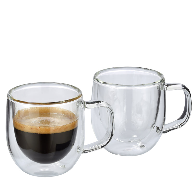 Set 2 tazzine da caffè in vetro doppia parete Veneto CILIO