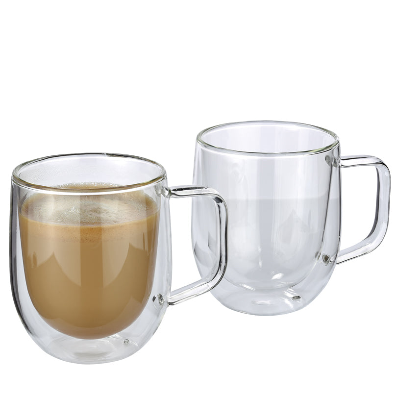 Set 2 tazze caffèlatte in vetro doppia parete Veneto CILIO