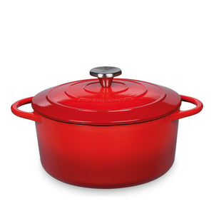Casseruola cocotte tonda Ø24 in ghisa smaltata rossa Kūchenprofi Provenza