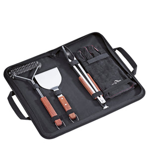 BBQ-SET "TEXAS" 4 pezzi in valigetta Kuchenprofi