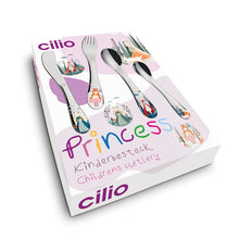 Carica l&#39;immagine nel visualizzatore di Gallery, Set posate per bambini in acciaio Pincess
