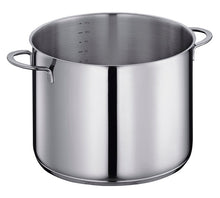 Carica l&#39;immagine nel visualizzatore di Gallery, Casseruola acciaio inox con coperchio in vetro Ø28 lt.12 KÜCHENPROFI Capri
