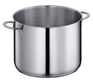 Casseruola acciaio inox con coperchio in vetro Ø28 lt.12 KÜCHENPROFI Capri