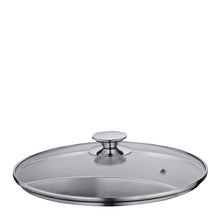 Carica l&#39;immagine nel visualizzatore di Gallery, Casseruola acciaio inox con coperchio in vetro Ø28 lt.12 KÜCHENPROFI Capri
