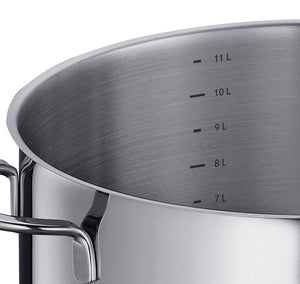 Casseruola acciaio inox con coperchio in vetro Ø28 lt.12 KÜCHENPROFI Capri