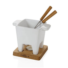 Carica l&#39;immagine nel visualizzatore di Gallery, Set fonduta cioccolato/formaggio tapas Boska bianco
