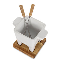 Carica l&#39;immagine nel visualizzatore di Gallery, Set fonduta cioccolato/formaggio tapas Boska bianco
