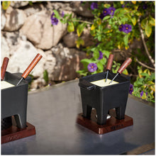 Carica l&#39;immagine nel visualizzatore di Gallery, Set fonduta cioccolato/formaggio tapas Boska nero
