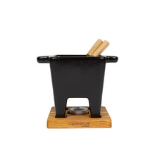Carica l&#39;immagine nel visualizzatore di Gallery, Set fonduta cioccolato/formaggio tapas Boska nero
