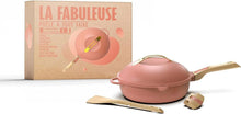 Carica l'immagine nel visualizzatore di Gallery, Casseruola multiuso 8 in 1 Cookut La Favolosa Ø24 - Rosa Peonia

