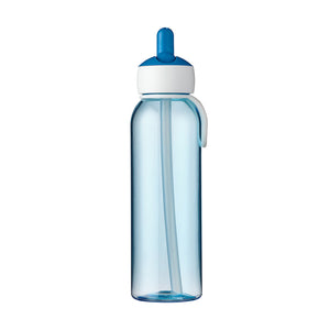 Borraccia con cannuccia Flip-Up 500ml Blu