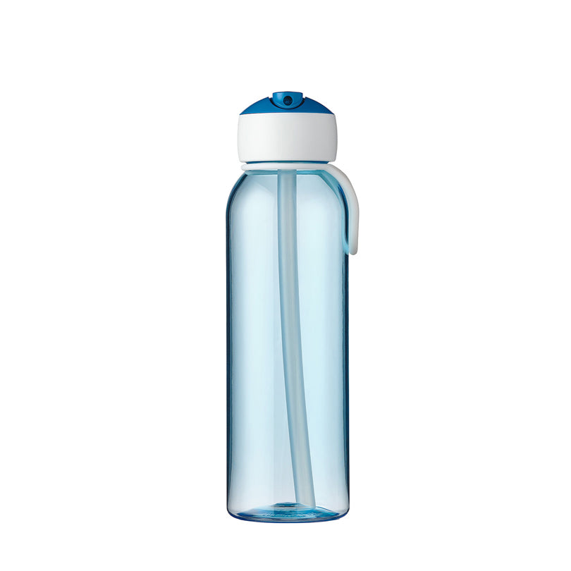 Borraccia con cannuccia Flip-Up 500ml Blu