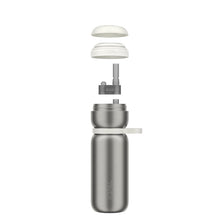 Carica l&#39;immagine nel visualizzatore di Gallery, Bottiglia termica acciaio con cannuccia Active Twist 600ml bianca
