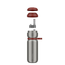 Carica l&#39;immagine nel visualizzatore di Gallery, Bottiglia termica acciaio con cannuccia Active Twist 600ml Rossa
