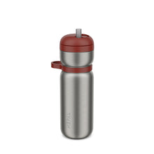 Carica l&#39;immagine nel visualizzatore di Gallery, Bottiglia termica acciaio con cannuccia Active Twist 600ml Rossa
