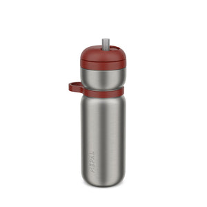 Bottiglia termica acciaio con cannuccia Active Twist 600ml Rossa