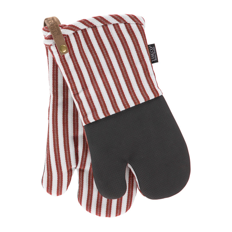 Set 2 guanti da forno ZicZac Yinte Brick Red