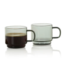 Carica l'immagine nel visualizzatore di Gallery, Set 2 tazzine caffe in vetro Impact
