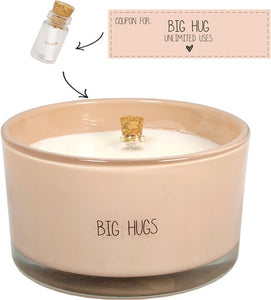 Candela di soia MESSAGE IN A BOTTLE BIG HUG di MyFlame