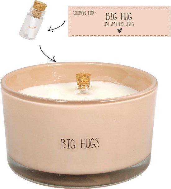 Candela di soia MESSAGE IN A BOTTLE BIG HUG di MyFlame