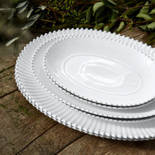 Carica l'immagine nel visualizzatore di Gallery, Piatto ovale in porcellana 40cm Pearl White

