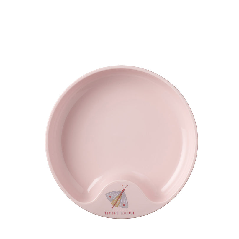 Piatto bimbi antiscivolo Ø17,5 Little Dutch - Flowers & Butterflies