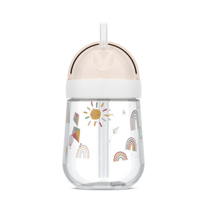 Bicchiere con cannuccia richiudibie - Sunshine & Rainbow
