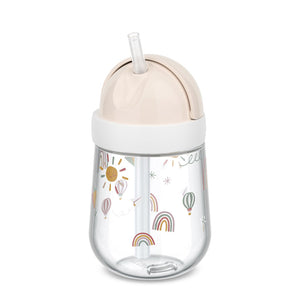 Bicchiere con cannuccia richiudibie - Sunshine & Rainbow