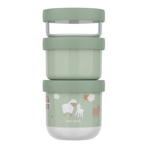 Set 3 contenitori lunchbox - Little Farm