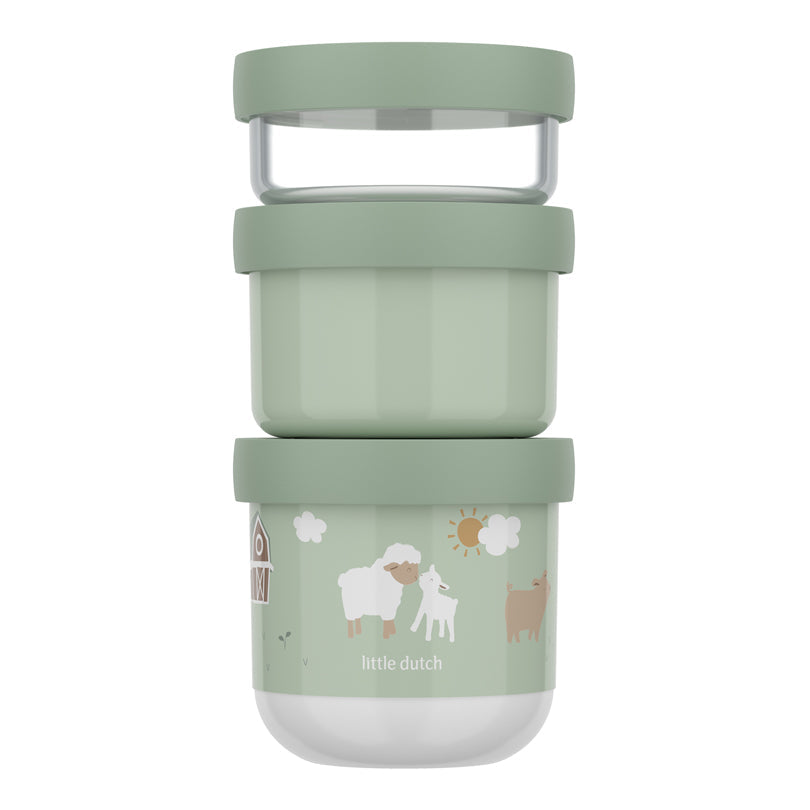 Set 3 contenitori lunchbox - Little Farm