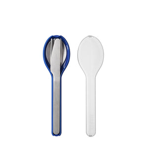 Set 3pz posate acciaio in custodia Ellipse
