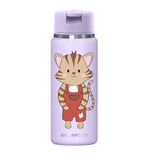 Carica l'immagine nel visualizzatore di Gallery, Borraccia termica TINY per bambini in acciaio inox - gatto lilla
