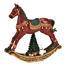 Carica l'immagine nel visualizzatore di Gallery, Cavallo a dondolo con albero di Natale h13 Incanto di Natale
