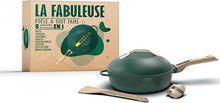 Carica l'immagine nel visualizzatore di Gallery, Casseruola multiuso 8 in 1 Cookut La Favolosa Ø24 - Verde Eucalipto
