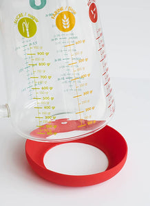 Caraffa graduata 1000ml in vetro Pebbly