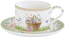Carica l&#39;immagine nel visualizzatore di Gallery, Set 2 tazze con piattino Spring Bloom Easy Life
