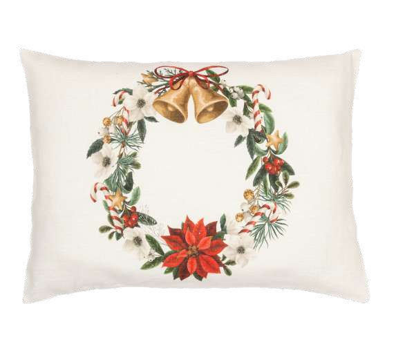 Cuscino lino Campanelle 60x40