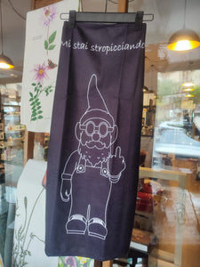 Canavaccio "TIZIO" nero in microfibra 100%,"mi stai strizzando" ZAVI DIFFUSIONE - Prezzo Outlet
