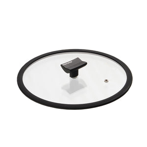 Coperchio Ø24 in vetro piatto e silicone Aria Finegres
