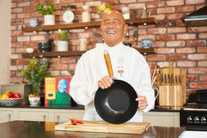 WOK Ken Hom in acciaio al carbonio antiaderente Ø27