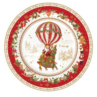 Piatto dessert in porcellana Ø19 collezione Christmas Memories