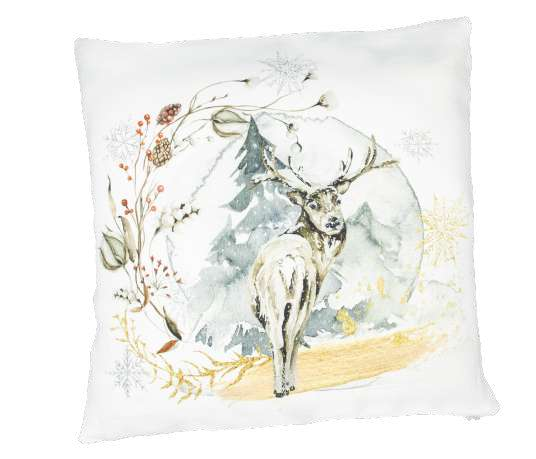Cuscino lino Cervo 40x40