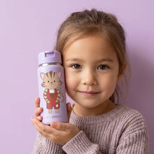 Carica l'immagine nel visualizzatore di Gallery, Borraccia termica TINY per bambini in acciaio inox - gatto lilla
