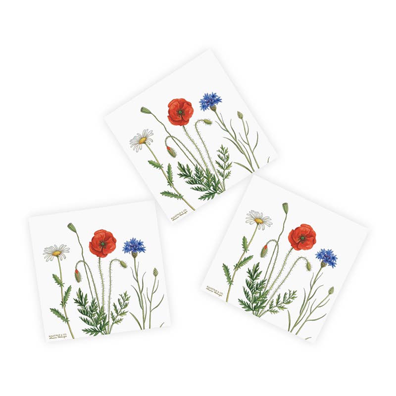 Tovaglioli di carta fiori di bordura FSC