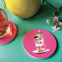Carica l&#39;immagine nel visualizzatore di Gallery, Set di 4 sottobicchieri in ceramica Flamingtea Gangzai Design
